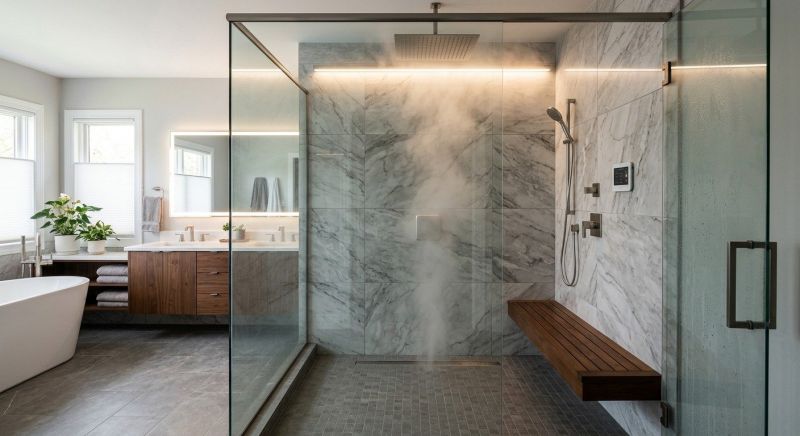 Granite Shower Installation in Wimberley, TX